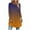 Orange, variant on VEKDONE Tunic Tops for Women 3/4 Sleeve Crewneck Pullover Tops Fashion Gradient Color Print Long Blouse Casual Loose Fit Lightweight Curved Hem Shirts