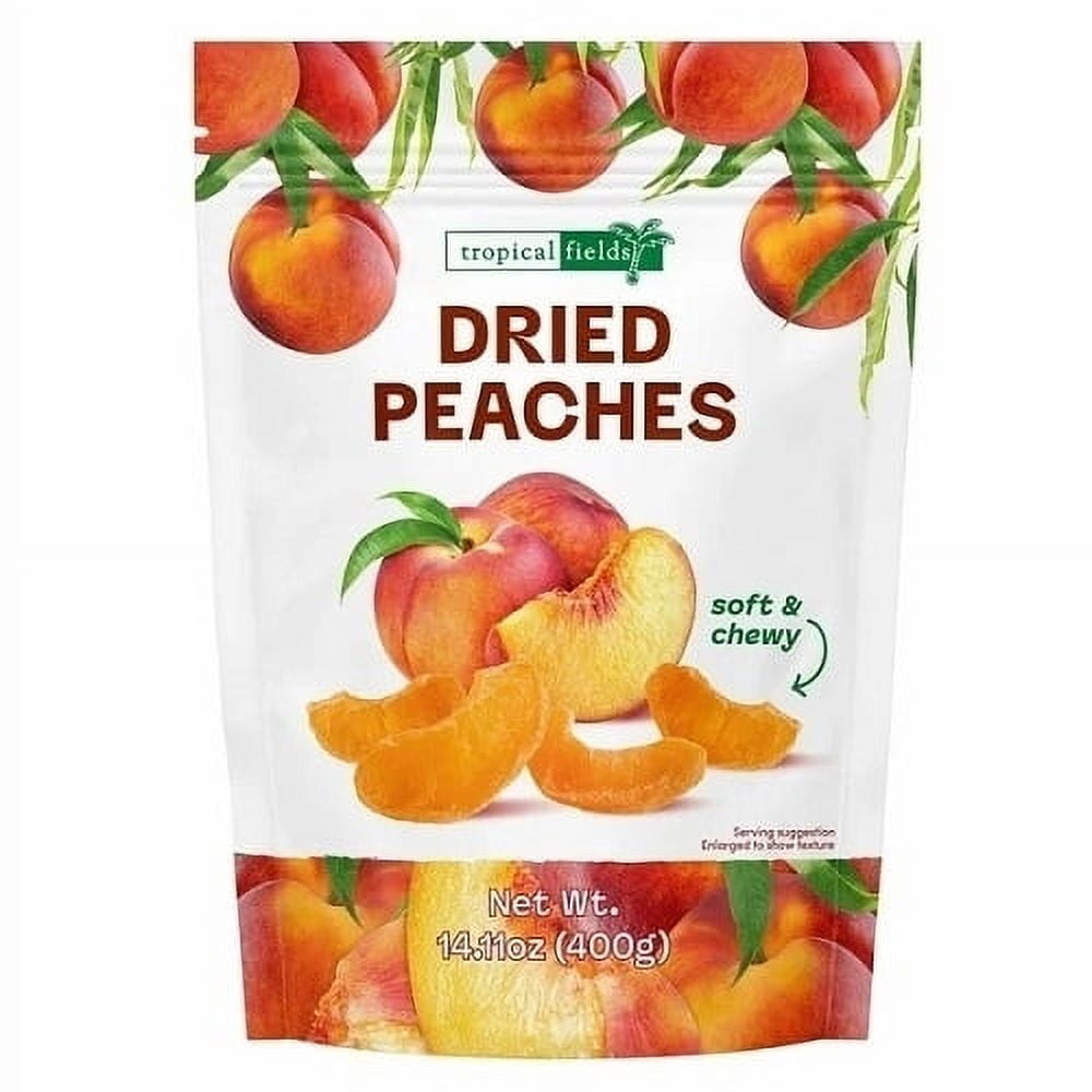 Tropical Fields Dried Peaches, 14.11 Ounce