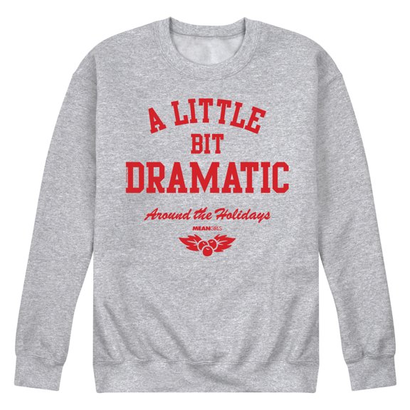 Mean Girls - Little Bit Dramatic Around Holidays Graphic Fleece Sweatshirt