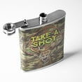 thumbnail image 6 of American Art Decor 8 oz Liquor Flask – Take A Shot Stainless Steel Hip Flask – Novelty Flask, Funny Flask for Men and Women (5.5" x 4" x 1.25"), 6 of 6