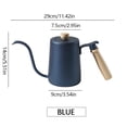 thumbnail image 3 of Yuarrent Contenedor de hervidor de café Contenedor de acero inoxidable Hervidores de té Ollas de agua Juegos de servir café y té Azul Yuarrent HA011194-03B, 3 of 5