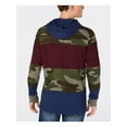 thumbnail image 2 of American Rag Mens Pattern Blocked Hoodie Sweatshirt, Multicoloured, Medium, 2 of 2