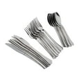 thumbnail image 1 of 18 pcs Cubiertos Desechable Tenedores Cuchillos Cucharas Vajilla de Plástico Accesorio , Bar, Fiestas Suministros Plata, 1 of 8