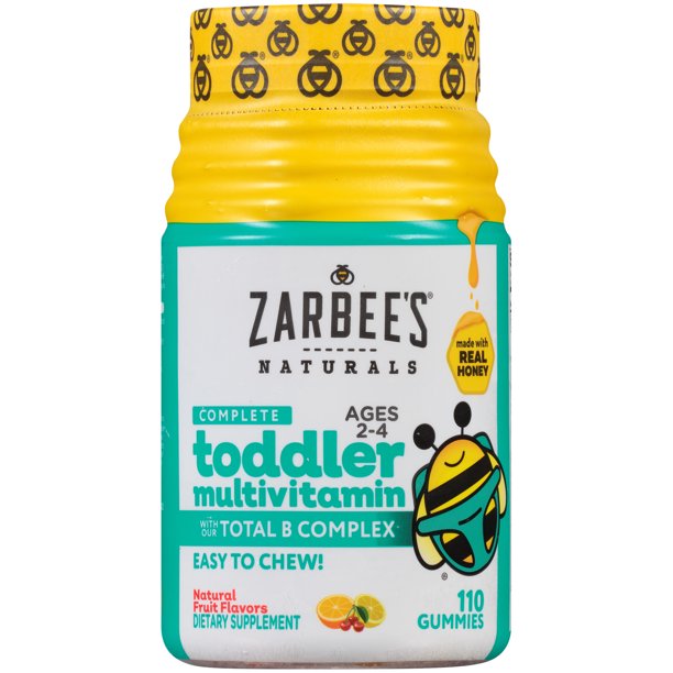 Zarbee's Naturals Complete Toddler Multivitamin, Natural Fruit Flavors