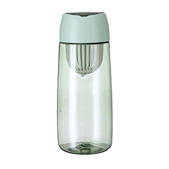 Water Bottle 600ml with Strainer Medicine Box Plastic Marking Leakage Proof High Temperature Resistant Portable Drinking Bottle