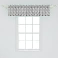 thumbnail image 2 of Ambesonne Eye Window Valance, All Seeing Eye Pyramidal, 54" X 12", White and Black, 2 of 3