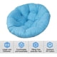 thumbnail image 1 of Round Chair Cushions, Egg Nest Chair Pad, Rattan Swivel Chair Cushion with Ties Quilted Design, Water Resistant, for Outdoor Garden, Balcony and Living Room ( Color : Creamy Yellow, 1 of 4