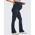 thumbnail image 5 of CRZ YOGA Women Butterluxe Maternity Flare Leggings with Pockets 31 Inches Pants, 5 of 5