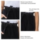 thumbnail image 4 of Pantalones cortos informales para mujer, pantalones cortos elásticos de cintura alta a la moda, pantalones cortos de verano para mujer, negro XXL, 4 of 5