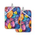 thumbnail image 7 of Yayeee Pot Holders Kitchen Heat Resistant with Pockets 7"x9.8" Cotton Oven Cooking Hot Pads, Colorful Leaves, 7 of 7