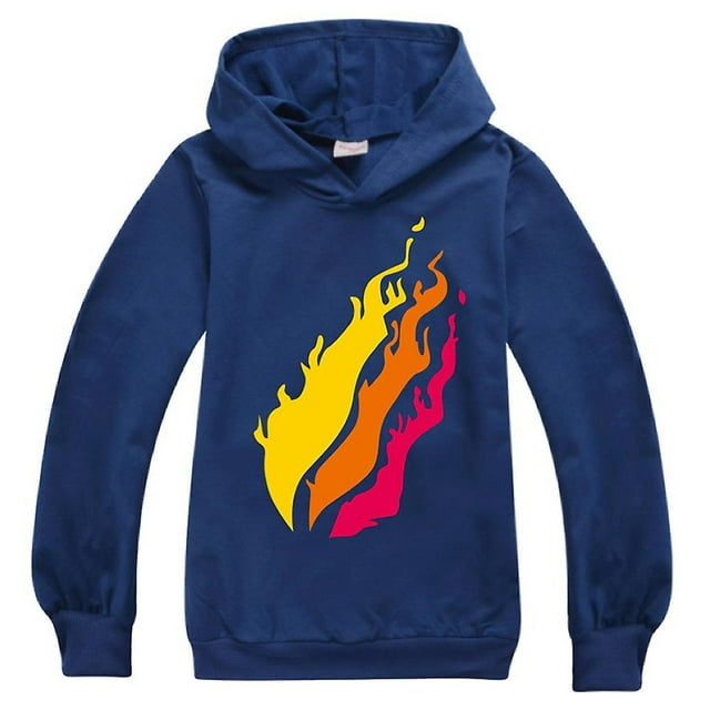 Kids Boys Prestonplayz Print Long Sleeve Hooded Hoodie Pullover Tops zhangyuxiang LED