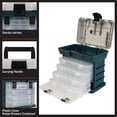 thumbnail image 4 of Stalwart Lightweight Portability Tool Boxes and Organizers, Polypropylene Gray, 4 of 10