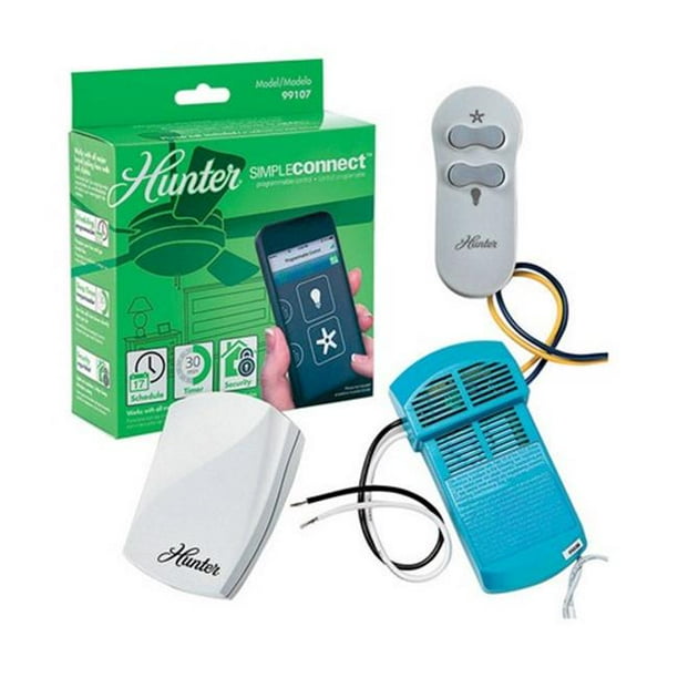 Hunter 99107 80 Pi. Plage Télécommande Bluetooth Ventilateur