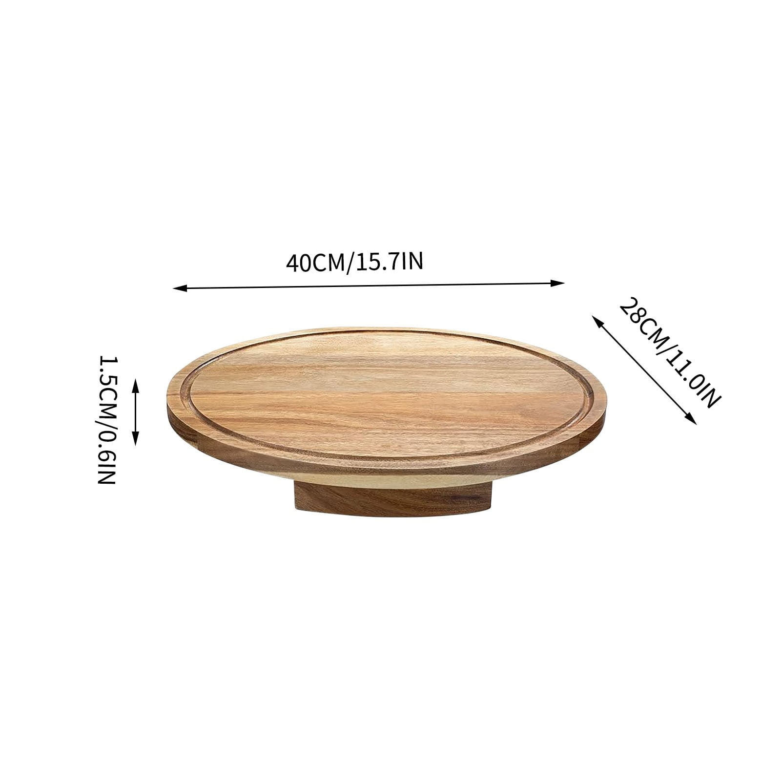 Wooden Cutting Board with Handles, Juice Groove, for Meat, Vegetables, Cheese, Easy Carry, Kitchen Prep, Serving Platter