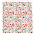 thumbnail image 2 of Ambesonne Cat Lover Shower Curtain, Felines and Knits Drawing, 69"Wx70"L, Champagne Multicolor, 2 of 4