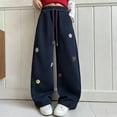 thumbnail image 2 of Girls Pants Size 10-12 Streetwear Casual Elastic Waisted Sweatpants with Drawstring Joggers for Girls, 2 of 6