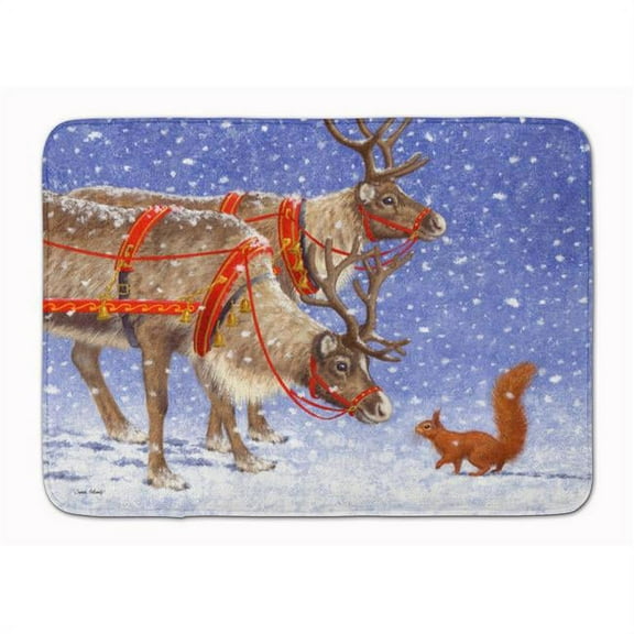 Reindeer & Squirrel Machine Washable Memory Foam Mat