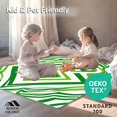 thumbnail image 4 of ODIKA 6'x9' Machine Washable Non-Slip Area Rug, Modern High Traffic Rug, Green, 394688, 4 of 5