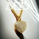 thumbnail image 2 of Collar corazon ZVEZDA chapa de oro amarillo 67 circonias, 2 of 4