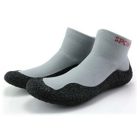 

Footwear for Sports & Travels Mens Womens Non-Slip Barefoot Socks Shoes Fitness Beach Shoes Lightweight 40 Black Gray