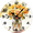 AQ9, variant on Eveokoki DIY Kitchen Wall Clock 10 Inch Battery Operated Vintage Round Wooden Clocks Vase With Flowers Decor Silent Wall Clock for Home Office Decoration