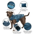 thumbnail image 6 of FurHaven Pet Coat | Water-Repellent Reversible Reflective Puffer Dog Coat, Blue Watercolor, Medium, 6 of 12