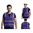 thumbnail image 4 of GOGO 10 Pack Industrial Safety Vest with Reflective Stripes, ANSI/ ISEA Standard-Red-L, 4 of 7