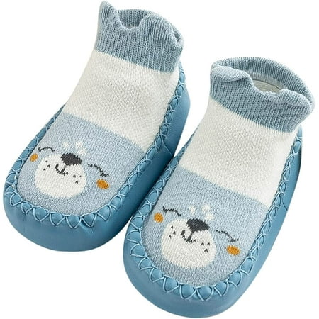 

QWZNDZGR Baby Boy Girl Toddler Infant First-Walking Training Floor Breathable Thick Kids Indoor Outdoor Shoes Pre-Walker Shoes