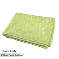 thumbnail image 5 of Leaf Floor Pillow Lounger Cover, Pattern with Leaves in the Springtime Greenery Bushes Ecology Garden Growth, Nap Mat Printed Fabric Case for 5 Pillows, 88" x 36", Apple Green White, by Ambesonne, 5 of 5