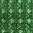 thumbnail image 1 of Ahgly Company Indoor Square Oriental Emerald Green Modern Area Rugs, 5' Square, 1 of 4