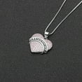 thumbnail image 3 of Granddaughter Necklace for Women by Ginger Lyne CZ Heart Pendant White Gold Plated, 3 of 5