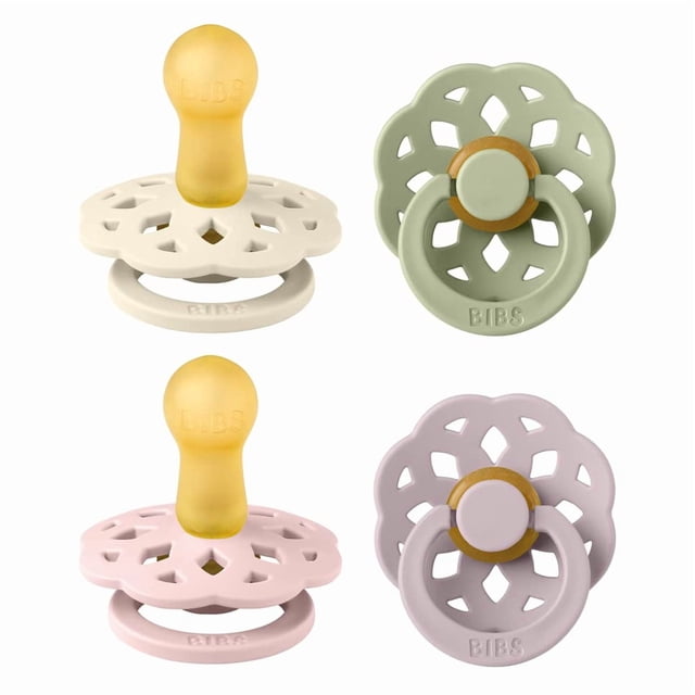 Baberos para chupetes Boheme Soother, de caucho natural sin BPA, de 6 a 18 m