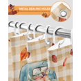 thumbnail image 4 of Fall Thanksgiving Shower Curtain Set ，Waterproof Fabric Shower Curtains Pumpkin Leaves Truck Plaid Linen Shower Curtains for Bathroom,Bathroom Decor 72"x84", 4 of 7