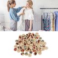 thumbnail image 1 of Mixed Wooden Buttons 100pcs, Synthetic Wood, Sewing Craft, DIY Gift, Skin Friendly, 1 of 8
