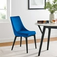thumbnail image 3 of Viscount Performance Velvet Dining Chair Black, 3 of 9