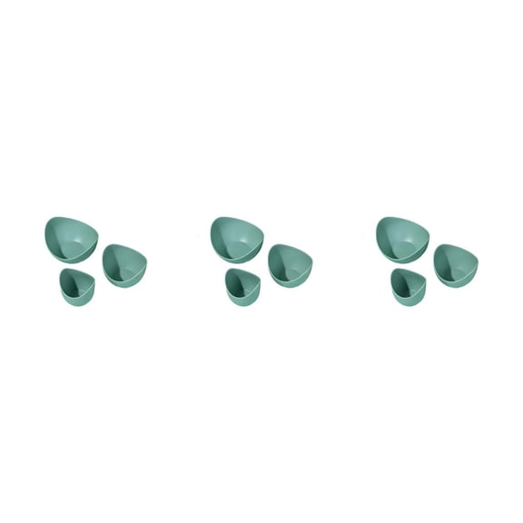 Inteprter Paquete de 3 platos de nueces Semillas de plástico Ensalada de frutas Platos de dulces Apilables Lavables Bandejas reutilizables Type1 NO1
