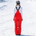thumbnail image 5 of dgysar Women's Essential Insulated Ski Bibs, Water Resistant Snow Pants for Skiing & Snowboarding Red XS, 5 of 6