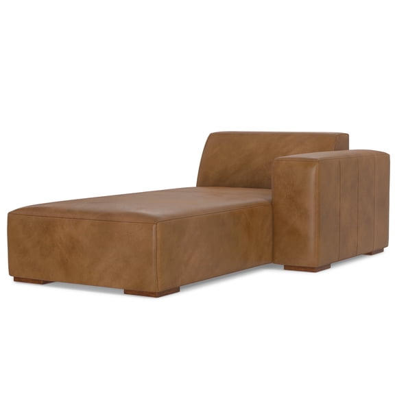 Simpli Home Rex Right Chaise Sofa Module