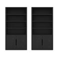 thumbnail image 1 of Rivington Armoire Bibliothèque Moderne Noire (4 Tablettes) - Ensemble de 2, 1 of 9