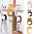 thumbnail image 5 of Cute Animal Foldable Purse Hook, Travel Portable Plastic Bag Hanger, Decorative Table Handbag Holder for Bags, Keys, Travel Accessories (2pc), 5 of 7