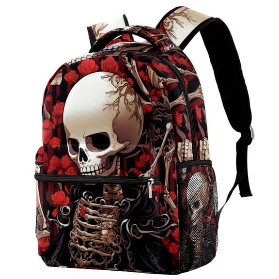 Lightweight Backpack Skeleton School Bag Travel Laptop Daypack for Men Women Casual Rucksack