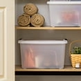 thumbnail image 3 of IRIS 32 Qt. Plastic Storage Bin with Lid, Stackable Storage Containers, Tote, 3 of 8