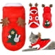 thumbnail image 1 of RV Disfraz de Navidad para perros y gatosPolyester Elk Christmas Pet Costume Cute Dog Christmas Clothes Pet Christmas Clothes (XS) Rojo Verde, 1 of 5
