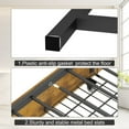 thumbnail image 5 of YDSM TwinSize  Corner bed with Storage Bookcase Headboard LED Charging Station Brown, 5 of 11