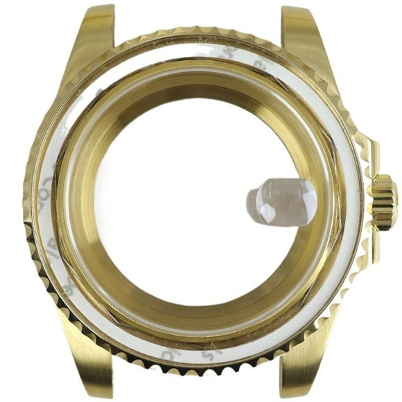 WANGQ 40mm Watch Case Gold Bracelet Sapphire Glass For For Seiko NH34 NH35 NH36 8215 Eta 2824