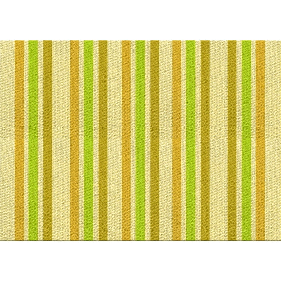 Ahgly Company Machine Washable Indoor Rectangle Transitional Yellow Area Rugs, 2' x 5'