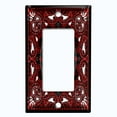 thumbnail image 5 of Metal Light Switch Plate Cover Red Black Bandana Paisley Tile Pattern TIL044, 5 of 13