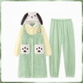 thumbnail image 2 of MINISO - Disfraz de Cosplay de Pochacco verde para adultos, bata de Kigurumi, camisón de anime, pijama de dibujos animados para Halloween, 2 of 3