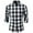 #A34 Black, variant on CYiJun Flannel Shirt for Men Button Down Regular Fit Mens Flannel Shirt Long Sleeve Casual Plaid Flannel Shirt,Black S