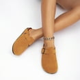 thumbnail image 4 of BERANMEY Women's Faux Suede Clogs & Mules Stylish Comfort Potato Shoes with Arch Support Cork Footbed Couple's Clogs for Women and Men, 4 of 9